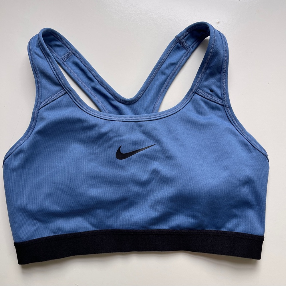 Nike Women's Dri-Fit Blue Sports Bra